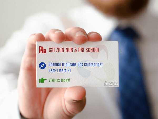 Csi Zion Nur & Pri School